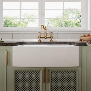 DeerValley DV-1K705 Farmhouse Kitchen Sinks 33-Inch Double Bowl Ceramic