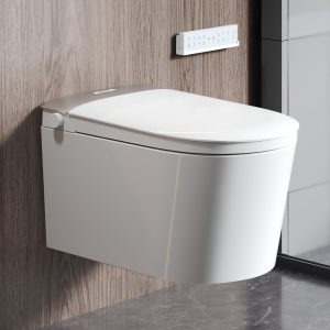DeerValley DV-1S0455 Wall Hung Smart Toilet – Auto Open/Close, Foam Shield & Foot Sensor