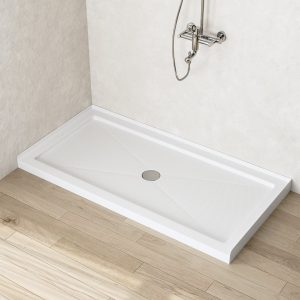 60"L Rectangle Shower Base, Non-slip Design With Multiple Sizes