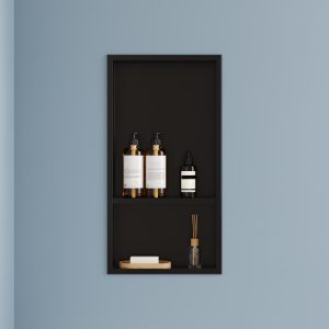 DeerValley DV-1SN0343B Shower Niches Matte Black Dual-Level 12x24